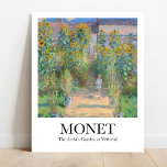 Poster Jardim do Artista em Vétheuil por Claude Monet<br><div class="desc">Adicione um toque de beleza à sua casa com esta poster do Jardim do Artista em Vétheuil do pintor impressionista francês Claude Monet. Pintado em 1881, este óleo sobre a canvas representa um jardim ensolarado e luxuoso na casa alugada de Monet em Vétheuil, onde ele fez acordos com o proprietário...</div>