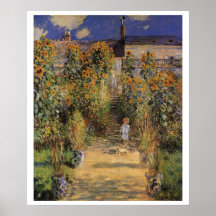 Jardim do Artista em Vetheuil por Claude Monet
