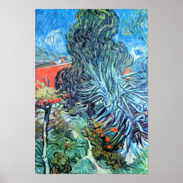 Póster Jardim do Doutor Gachet, Auvers de Vincent van Gog
