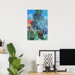 Póster Jardim do Doutor Gachet, Auvers por Vincent van Go