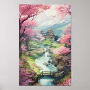 Poster Jardim do Flor de Cereja - Studio Ghibli S