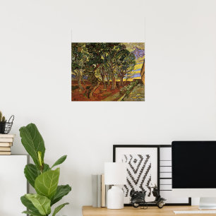 Poster Jardim do Hospital Saint-Paul por Vincent van Gogh