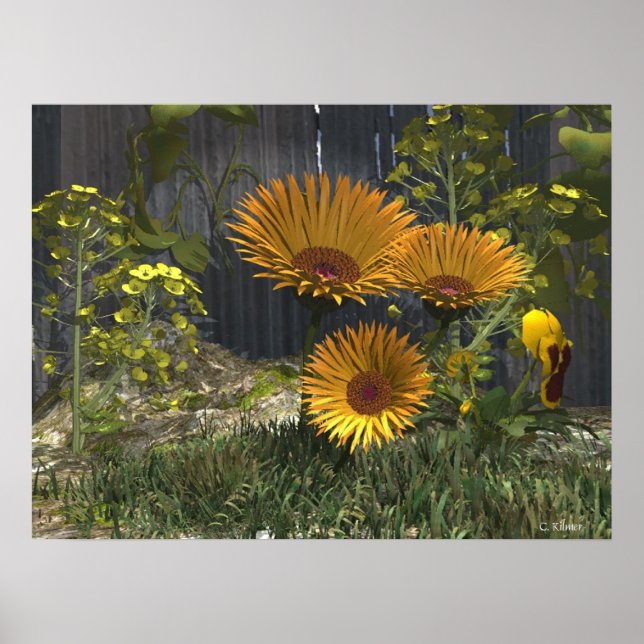 Póster Jardim do Prazer da mamãe (Frente)