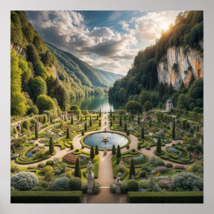 Poster Jardim do rio Serene - Majestade da Natureza e Ele