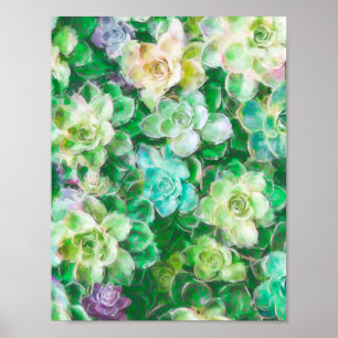 Póster Jardim do Succulent por Cindy Bendel