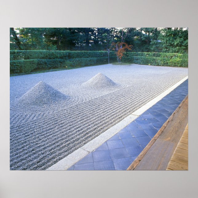 Póster Jardim do Templo Daisen-in, Daitokuji, Quioto, Jap (Frente)