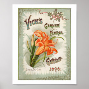 Poster Jardim e Flor de Vick 1898