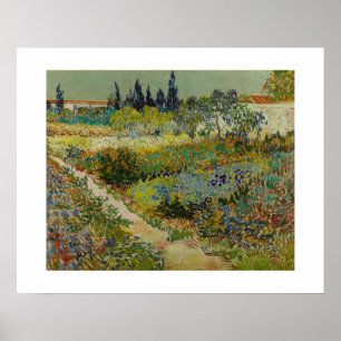 Poster Jardim em Arles (1888) por Van Gogh