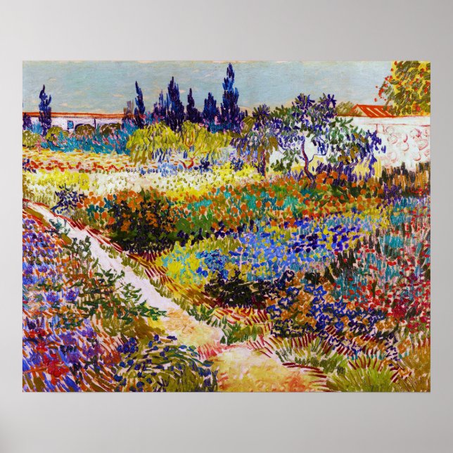 Poster Jardim em Arles, Van Gogh (Frente)