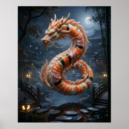 Poster Jardim Espírito do Dragão de Sushi