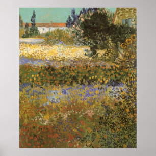Póster Jardim Flor de Vincent van Gogh