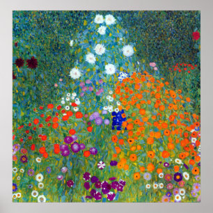 Poster Jardim Flor Gustav Klimt