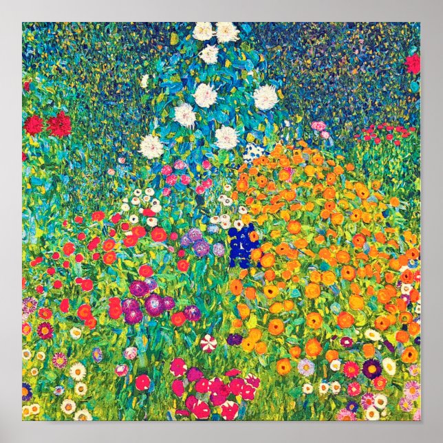Poster Jardim Flor, Gustav Klimt (Frente)