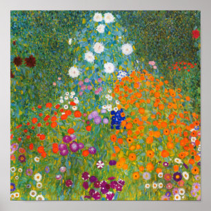 Poster Jardim Flor Gustav Klimt