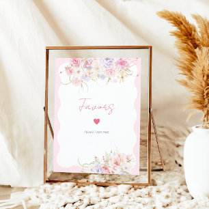 Poster Jardim Floral, Flor Selvagem Moderna, Favor da Bri