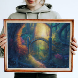 Poster Jardim Florestal Encantado | Arte Digital