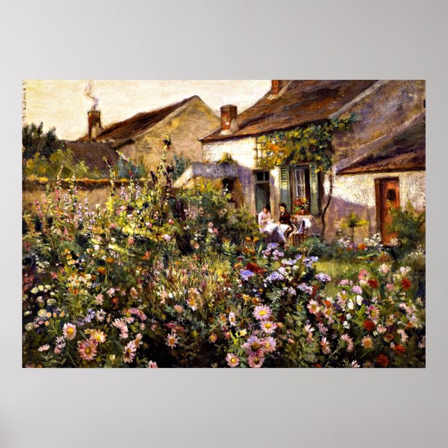 Póster Jardim Francês - uma pintura Otto Stark (Frente)