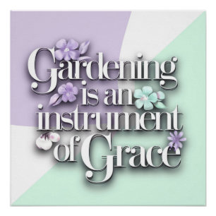Póster Jardim Graceful Themed