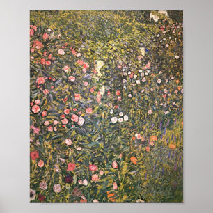 Poster Jardim Italiano Por Gustav Klimt