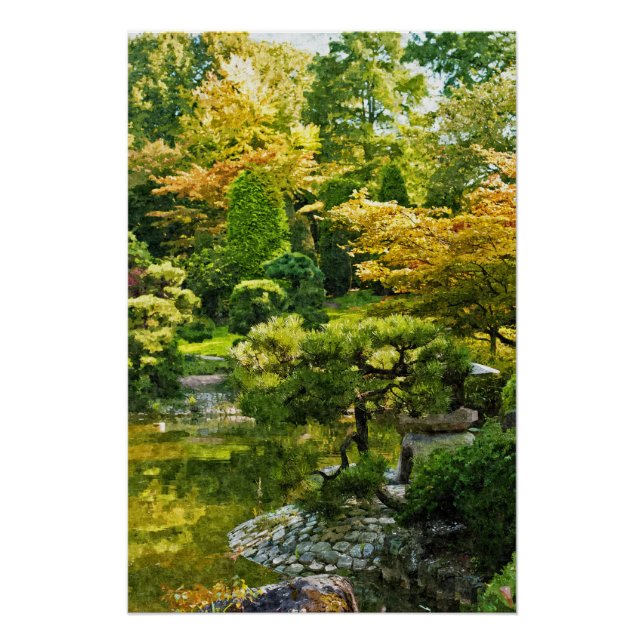 Póster Jardim Japonês (Frente)