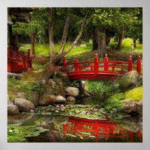 Póster Jardim Japonês - Meditação