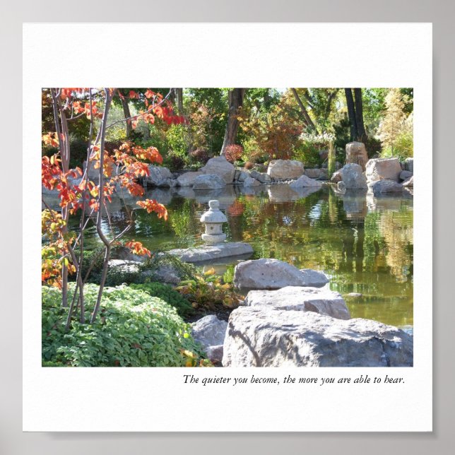 Póster Jardim Japonês - O Silêncio Que Você Se Tornou... (Frente)
