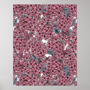 Poster Jardim Lilac Rosa