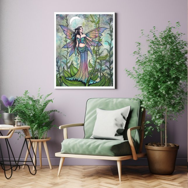 Poster Jardim Mágico Arte de Fantasia de Fada por Molly H (Criador carregado)