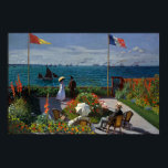 Poster Jardim Monet na Pintura Sainte-Adresse<br><div class="desc">Impressionista de Pintura por Monet - Masteroides Clássicos - Série Impressionista de Claude Monet - Jardim em Sainte-Adresse</div>