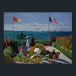 Poster Jardim Monet na Pintura Sainte-Adresse<br><div class="desc">Impressionista de Pintura por Monet - Masteroides Clássicos - Série Impressionista de Claude Monet - Jardim em Sainte-Adresse</div>
