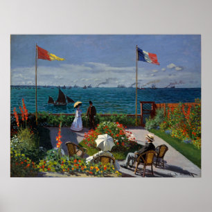 Poster Jardim Monet na Pintura Sainte-Adresse