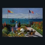 Poster Jardim Monet na Pintura Sainte-Adresse<br><div class="desc">Impressionista de Pintura por Monet - Masteroides Clássicos - Série Impressionista de Claude Monet - Jardim em Sainte-Adresse</div>