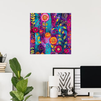Poster Jardim Psicodélico – Capricho em Flor