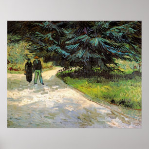 Póster Jardim Público com Casal por Vincent van Gogh