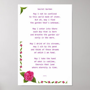 Poster Jardim Secreto