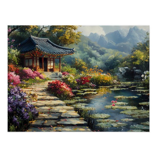 Póster Jardim Secreto Coreano (Frente)