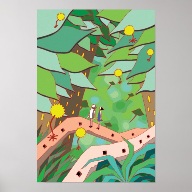 Poster Jardim secreto só para nós dois. (Frente)