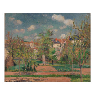 Póster Jardim sob Luz Solar, Camille PIssarro, 1876
