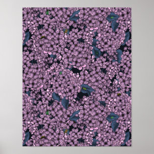 Poster Jardim Violet Lilac