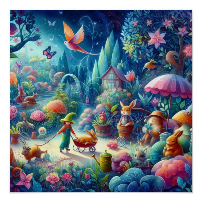 Póster Jardim Wimsical (Frente)