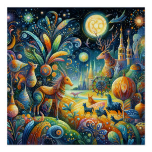 Póster Jardim Wimsical