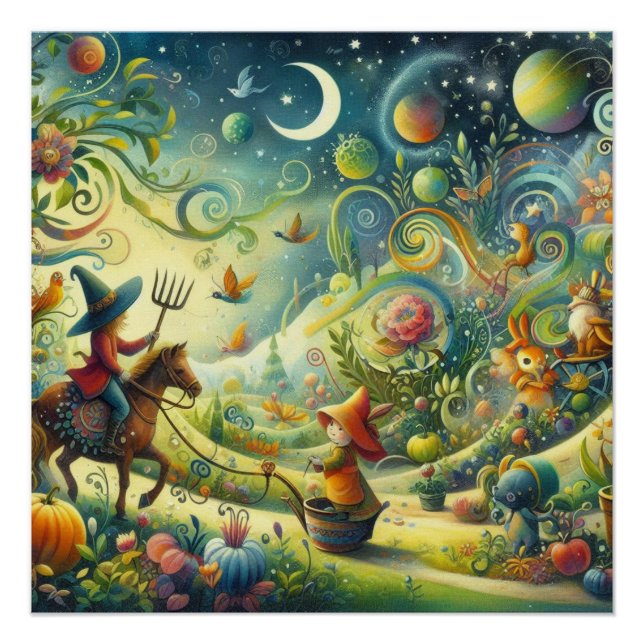 Póster Jardim Wimsical (Frente)