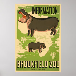 Póster Jardim zoológico de Brookfield