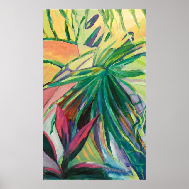 Póster Jardin Abstracto I (Frente)