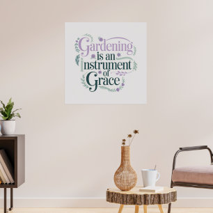 Poster Jardinagem Elegante da Natureza