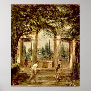 Poster Jardins da Villa Medici em Roma