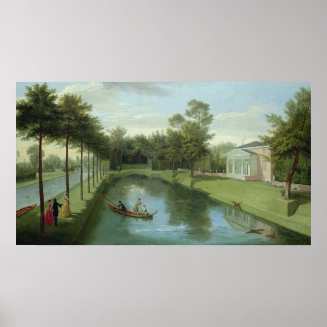 Póster Jardins de Água da Casa Chiswick (Frente)