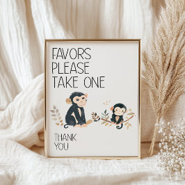 Poster Jardins de Chá de fraldas Zoo Safari