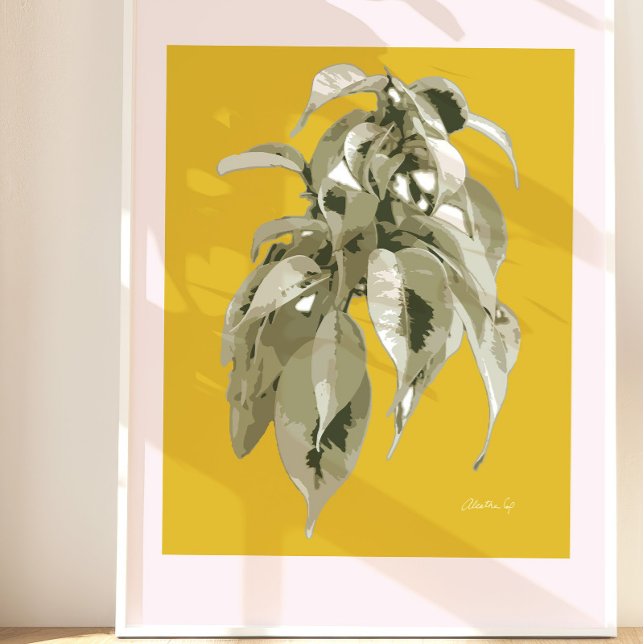 Póster Jardins de Edwards - Creme e Verde (Criador carregado)