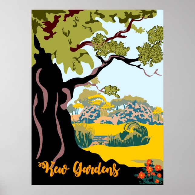 Poster Jardins de Kew (Frente)